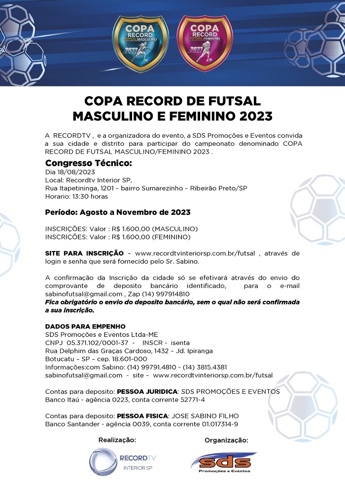 Copa Record de Futsal Feminino 2024